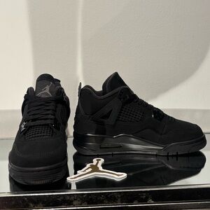 NWT Nike Air Jordan 4 Retro OG GS Black Cat